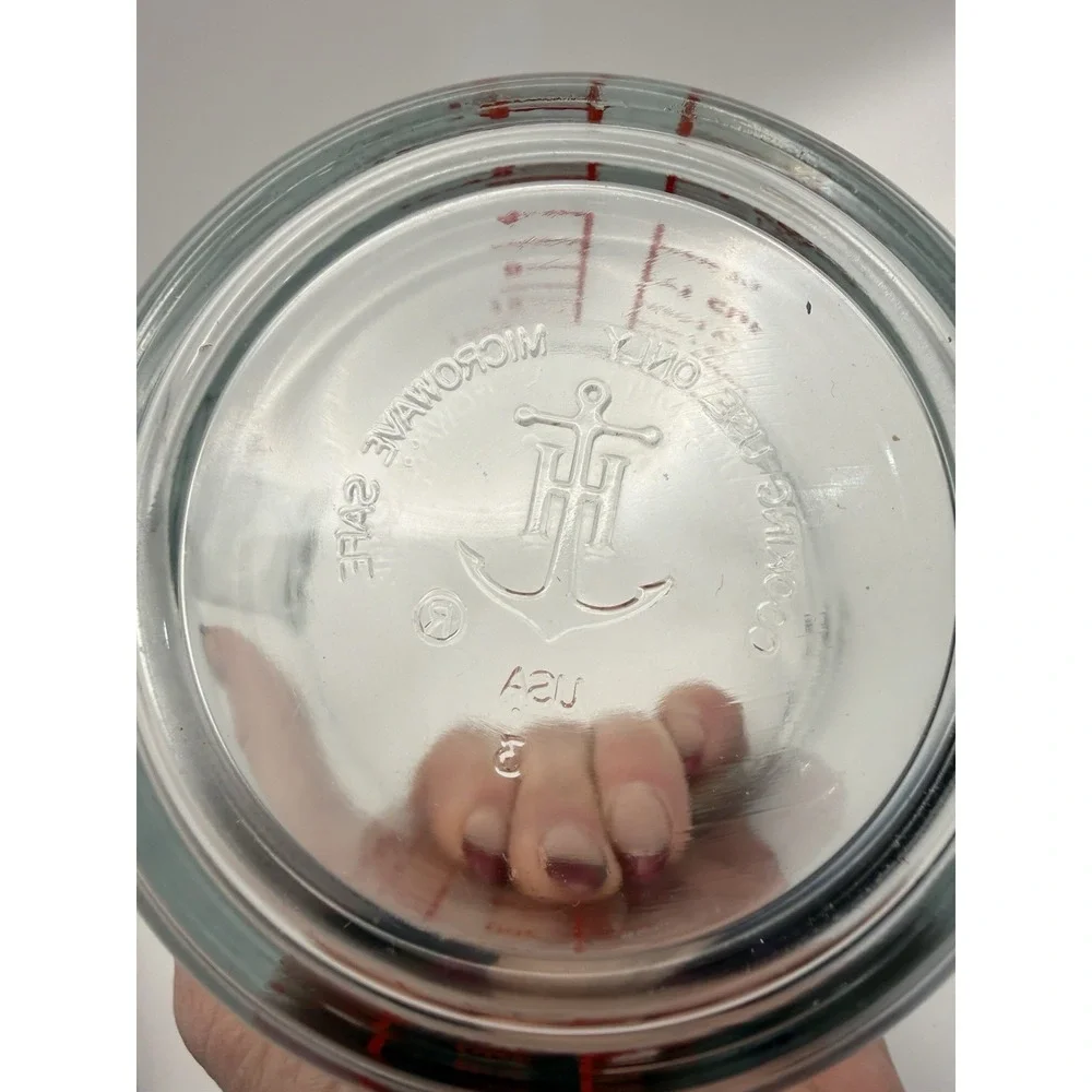 Anchor Hocking Fire King 2 Cup 16 Oz‎ Glass Measuring Cup Red Letters